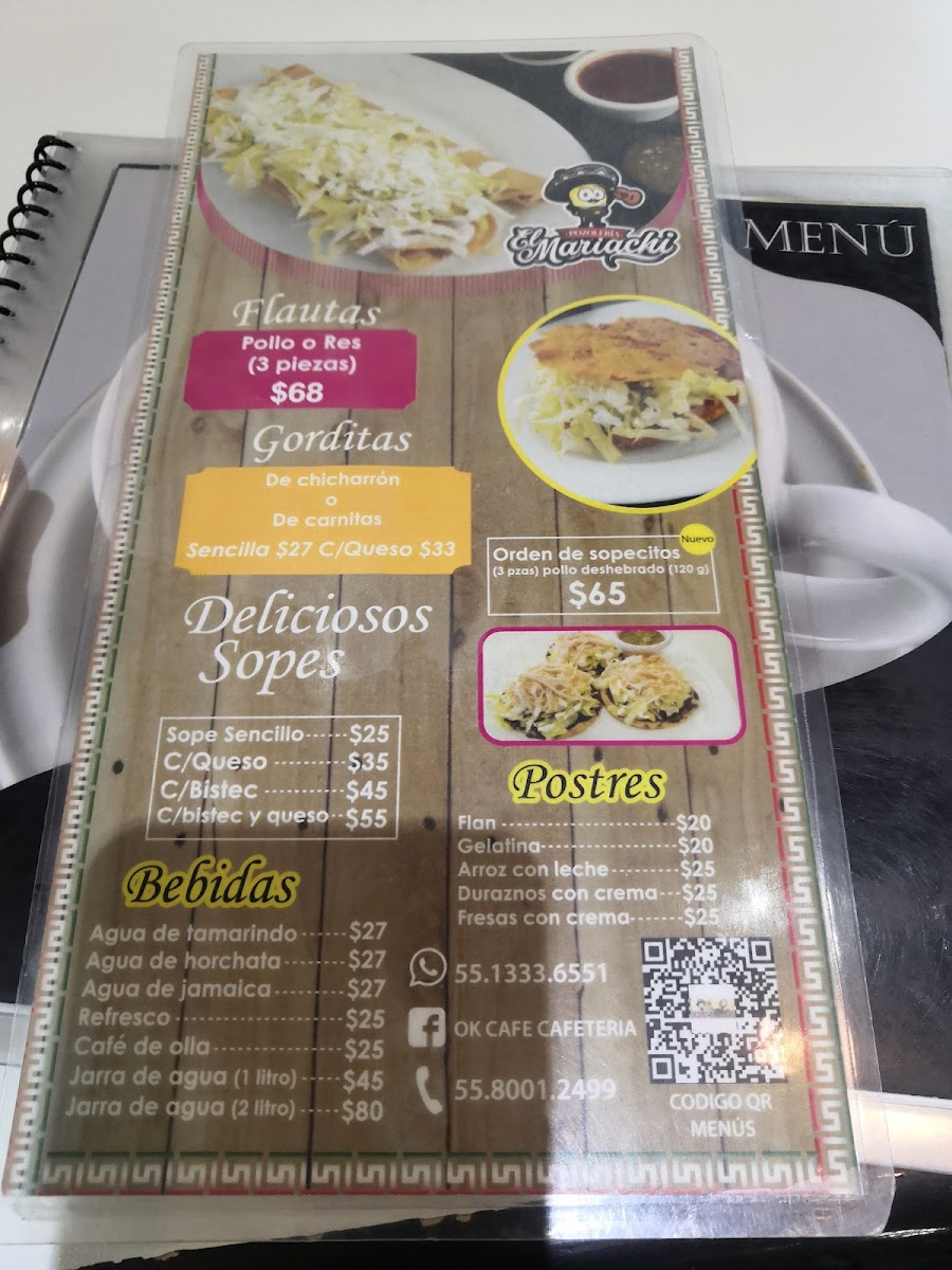 Ok Café y Pozoleria El Mariachi Menu - Image 2