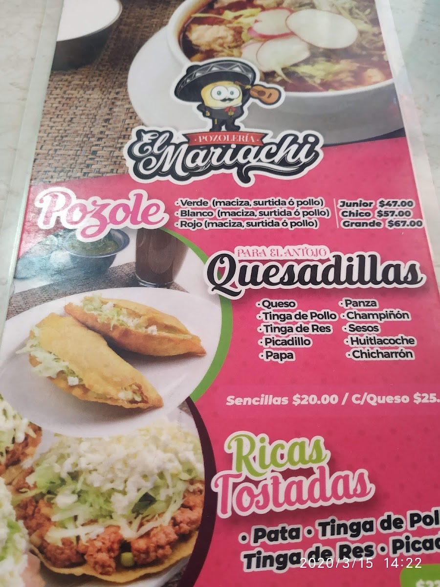 Ok Café y Pozoleria El Mariachi Menu - Image 3